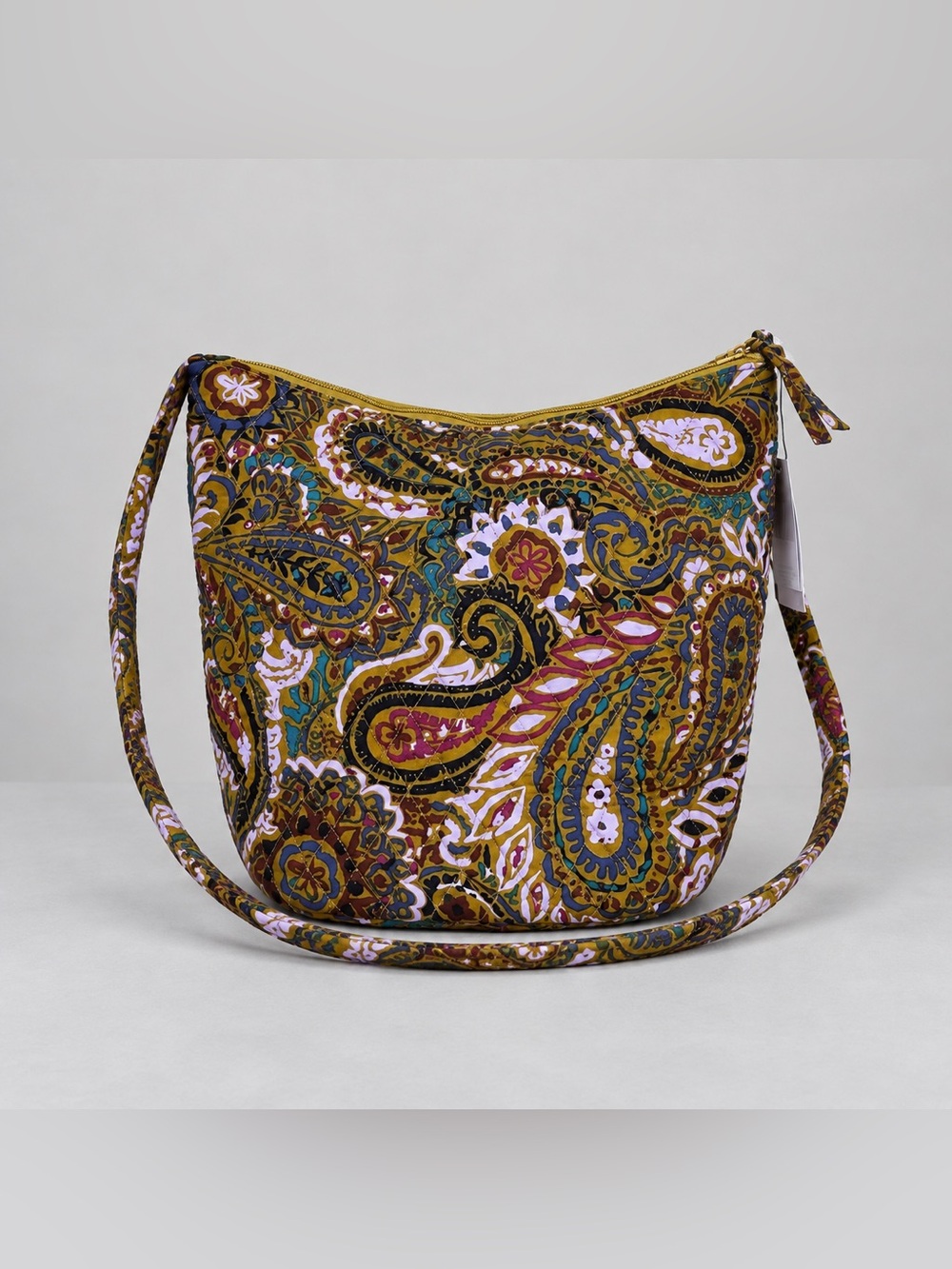 Vera Bradley Buta Spray Slouchy Bucket Shoulder Bag Hobo Quilted New